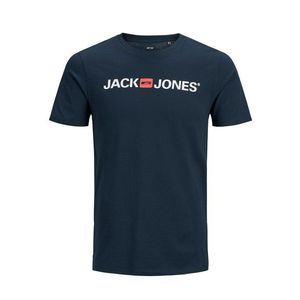 Jack & Jones Plus Tricou bleumarin / roșu pepene / alb imagine