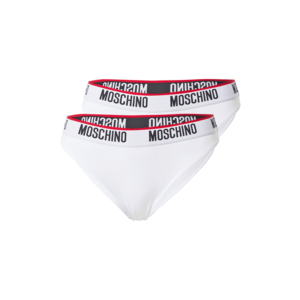 Moschino Underwear Slip alb / negru / roșu imagine