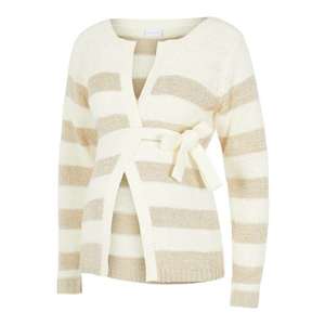 MAMALICIOUS Geacă tricotată 'Sandy' alb natural / bej imagine