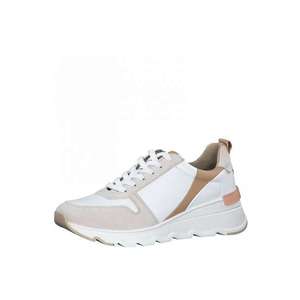 TAMARIS Sneaker low alb / caisă / pudră imagine
