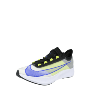 NIKE Sneaker de alergat 'ZOOM FLY 3' negru / galben neon / albastru / gri deschis imagine
