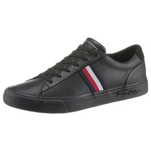 TOMMY HILFIGER Sneaker low negru / navy / alb / roșu imagine