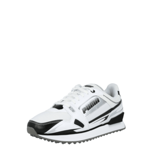 PUMA Sneaker low 'Mile Rider Sunny Gataway' alb / negru / argintiu imagine