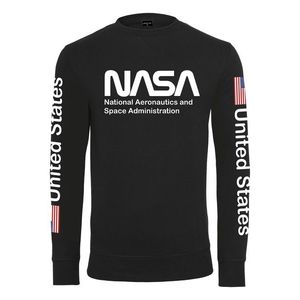 Mister Tee Bluză de molton 'NASA' alb / negru imagine