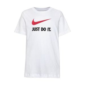 Nike Sportswear Tricou alb / roșu / negru imagine