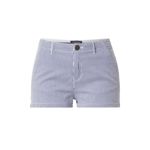 Superdry Pantaloni eleganți alb / albastru imagine