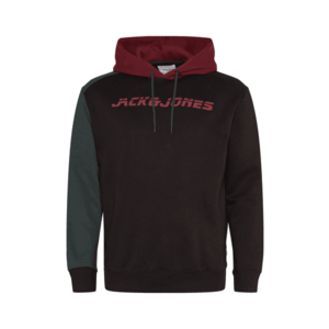 Jack & Jones Plus Bluză de molton negru / roșu / verde imagine