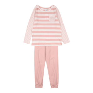 SANETTA Pijamale alb / roz pastel imagine