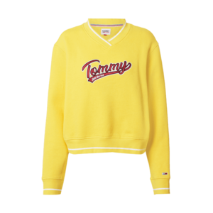 Tommy Jeans Bluză de molton galben / roșu / negru imagine