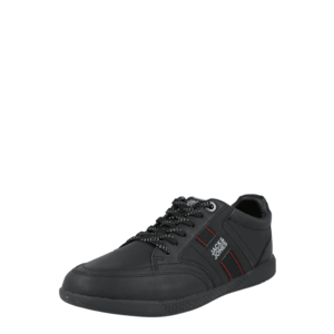 JACK & JONES Sneaker low 'BENSON' negru / bleumarin / roșu / alb imagine