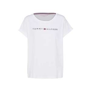 TOMMY HILFIGER Bluză de noapte alb / bleumarin / roșu imagine