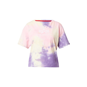 ALPHA INDUSTRIES Tricou mov pastel / roz pastel / alb imagine