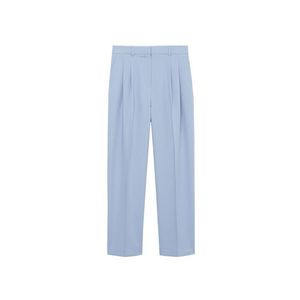 MANGO Pantaloni cu dungă 'Greta' albastru deschis imagine