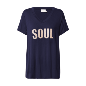 Kaffe Tricou 'Soul' albastru marin / auriu imagine