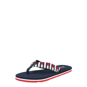 Tommy Jeans Flip-flops navy / alb / roșu imagine