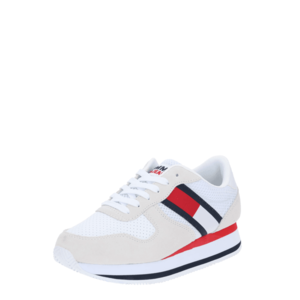 Tommy Jeans Sneaker low alb / kitt / albastru noapte / roșu deschis imagine