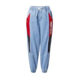 Tommy Jeans Jeans 'HR ELASTICATED PANT FMXLBR' albastru deschis / roșu / marine / alb imagine