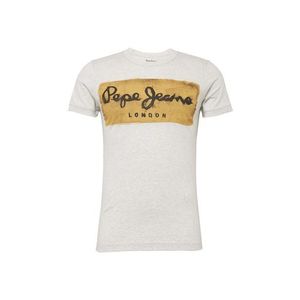 Pepe Jeans Tricou 'CHARING' crem / galben muștar / gri metalic imagine
