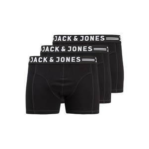 Jack & Jones Plus Boxeri 'JACSENSE TRUNKS 3-PACK NOOS PS' negru imagine