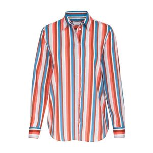 SEIDENSTICKER Bluză petrol / roșu orange / roșu / alb imagine