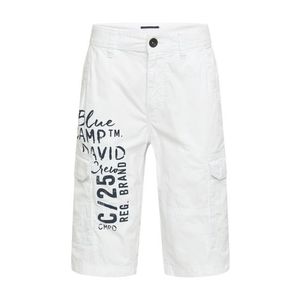 CAMP DAVID Pantaloni cu buzunare alb / albastru închis imagine