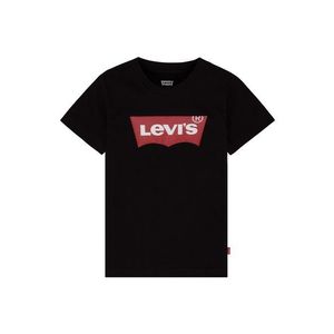 LEVI'S Tricou 'Batwing' negru / alb / roșu bordeaux imagine