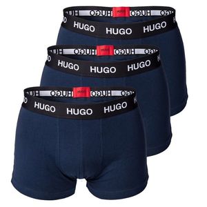 HUGO Boxeri negru / alb / albastru închis imagine
