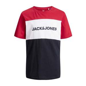 Jack & Jones Junior Tricou roșu / alb / albastru imagine