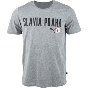 Puma Slavia Prague Graphic Tee DBLU Tricou de bărbați, gri, mărime 2XL imagine