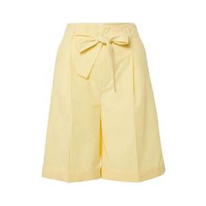 BOSS Pantaloni cu dungă 'Sarlie' galben / alb imagine