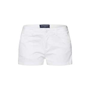 Superdry Pantaloni eleganți alb imagine