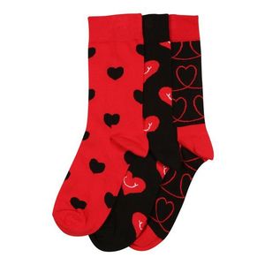 Happy Socks Șosete alb / roșu / negru imagine