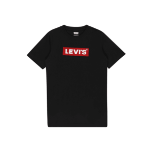 LEVI'S Tricou negru / roși aprins / alb imagine
