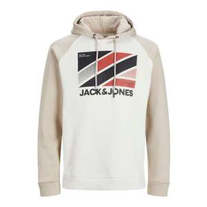 JACK & JONES Bluză de molton maro deschis / bej deschis / culori mixte imagine