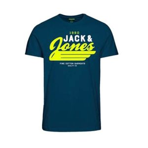 Jack & Jones Junior Tricou albastru închis / galben / alb imagine