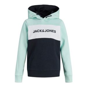 Jack & Jones Junior Bluză de molton alb / albastru noapte / albastru deschis imagine