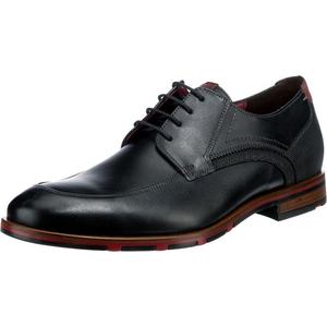 LLOYD Pantofi cu șireturi 'DENOS' negru / roșu sânge imagine