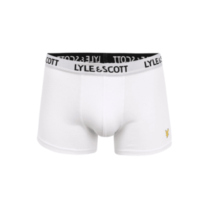 Lyle & Scott Boxeri 'BARCLAY' alb / negru / galben imagine