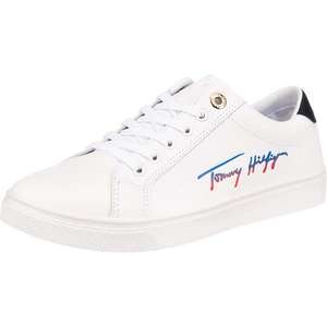 TOMMY HILFIGER Sneaker low alb / negru / albastru / roșu imagine