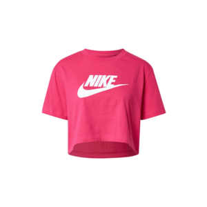 Nike Sportswear Tricou fuchsia / alb imagine