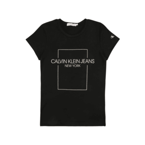 Calvin Klein Jeans Tricou negru / bej / alb imagine