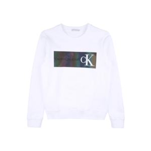 Calvin Klein Jeans Bluză de molton alb / culori mixte imagine