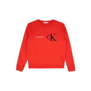 Calvin Klein Jeans Bluză de molton roșu / negru / alb imagine