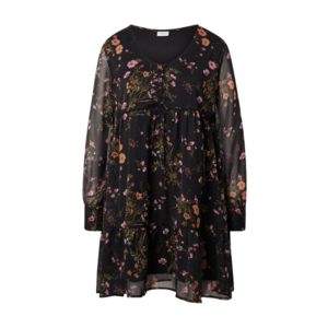 JACQUELINE de YONG Rochie tip bluză 'MOLLY' negru / roz / portocaliu / oliv imagine