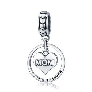 Talisman din argint Love Forever Mom imagine