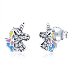 Cercei din argint Little Shiny Unicorns imagine