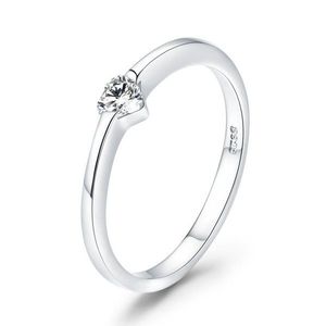 Inel din argint Simple Heart Ring imagine