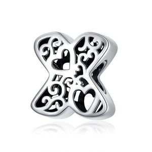 Talisman din argint In Love with Letter X imagine