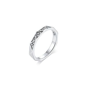 Inel din argint Geometric Ring imagine