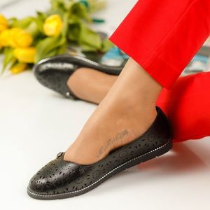 Pantofi Casual Dama Abbey Negri #1118M imagine